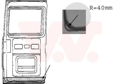 VAN WEZEL Πίσω πόρτα 3070249 3070249 VAN WEZEL Πόρτα πίσω δεξιά Jaguar φθηνά