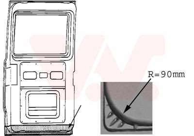 VAN WEZEL Bagklap 3071249 Bagdør VAN WEZEL VARIO 3071249 billig