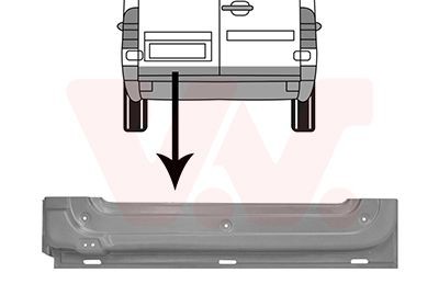 VAN WEZEL Πίσω πόρτα 3075249 VAN WEZEL Τζαμόπορτα JAGUAR 3075249