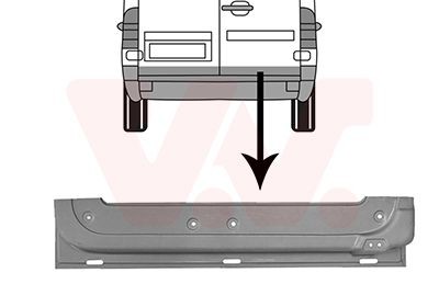 VAN WEZEL Rear door 3075250 Mercedes C-Class VAN WEZEL tailgate 3075250