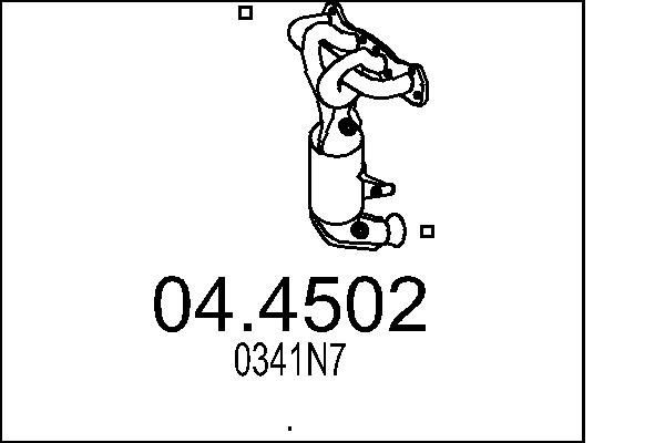 MTS Katalysator 04.4502 04.4502 Katalysator PORSCHE 356 MTS