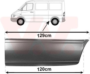 VAN WEZEL Sdovägg 3076141 Mercedes Sprinter 2t Hjulhus VAN WEZEL 3076141