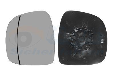 VAN WEZEL Mirror Glass, outside mirror 3080837 3080837 VAN WEZEL glass for wing mirror for MERCEDES-BENZ PAGODE