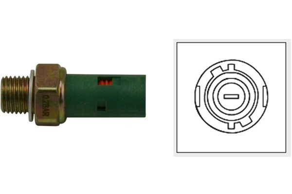 Oljetrycksgivare KAVO PARTS EOP-6501 KAVO PARTS EOP-6501 Oljetryckskontakt Nissan PRIMASTAR 2011