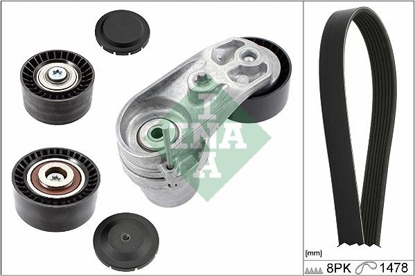 INA Poly V-riem set 529 0211 10 INA 529 0211 10 originele Multiriem set F10 kosten