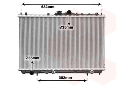 Radiador, arrefecimento do motor VAN WEZEL 32002153 VAN WEZEL 32002153 Radiadores refrigeração MITSUBISHI CARISMA 1999