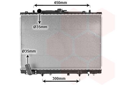 Engine radiator VAN WEZEL 32002157 VAN WEZEL 32002157 2005 MITSUBISHI PAJERO / SHOGUN SPORT radiator replacement