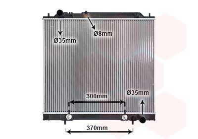 VAN WEZEL Engine radiator 32002159 32002159 VAN WEZEL radiator for MITSUBISHI PAJERO / SHOGUN SPORT