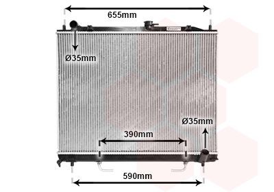 VAN WEZEL Engine radiator 32002163 Mitsubishi PAJERO / SHOGUN SPORT VAN WEZEL radiator 32002163