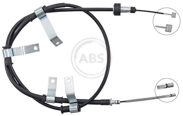 A.B.S. Hand brake cable K16033 K16033 A.B.S. parking brake cable for MASERATI