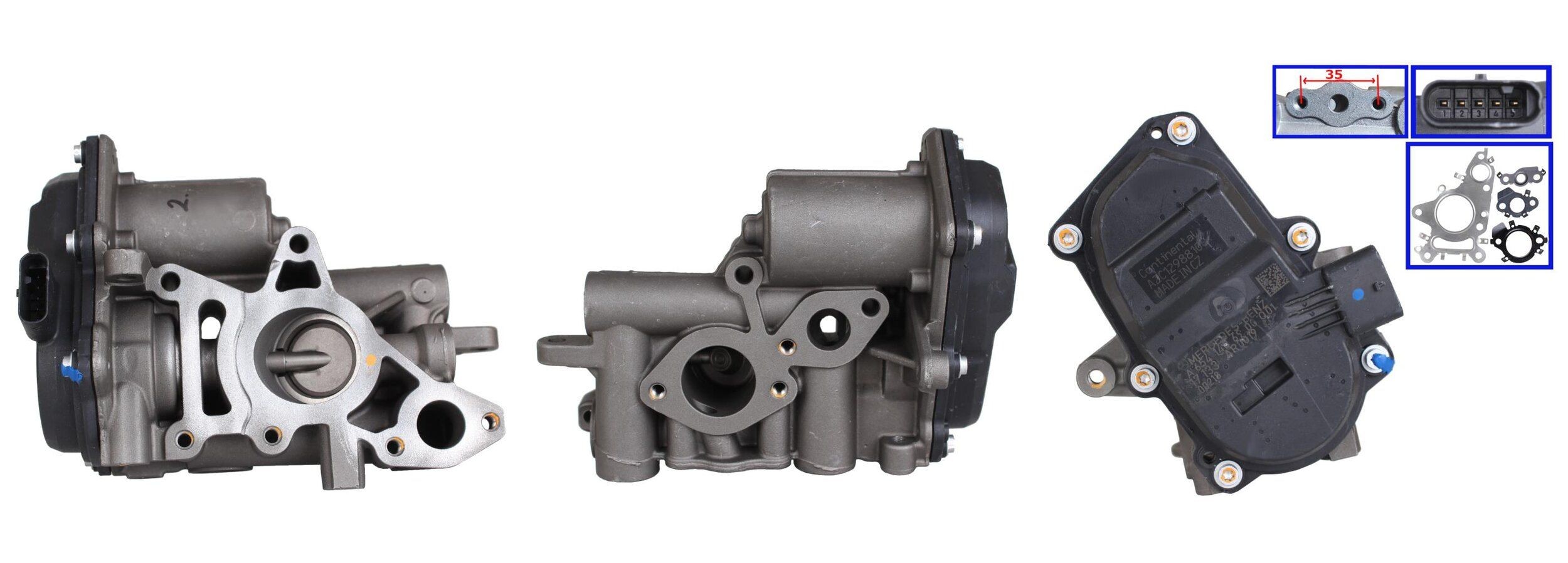 ELSTOCK Venttiili, pakokaasun kierrätys 73-0326 ELSTOCK 73-0326 Mercedes S213 egr venttiili vaihto hinta