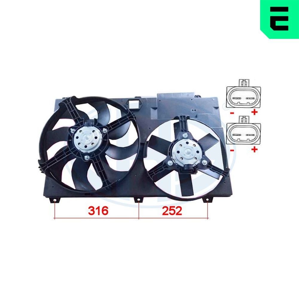 ERA Ventola radiatore 352013 ERA 352013 Ventola radiatore Peugeot Boxer 230 Van originale prezzo