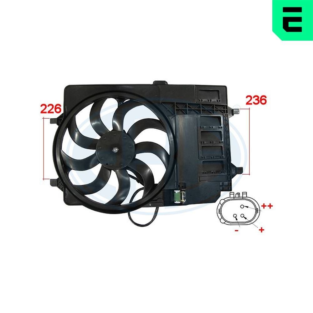 ERA Ventola radiatore 352016 ERA 352016 Ventola radiatore