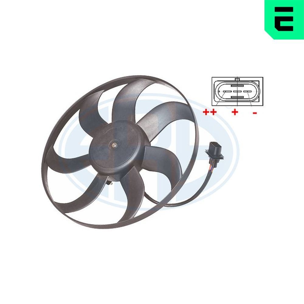 ERA Ventilador de radiador 352040 Ventoinha radiador ERA Volkswagen TIGUAN 352040
