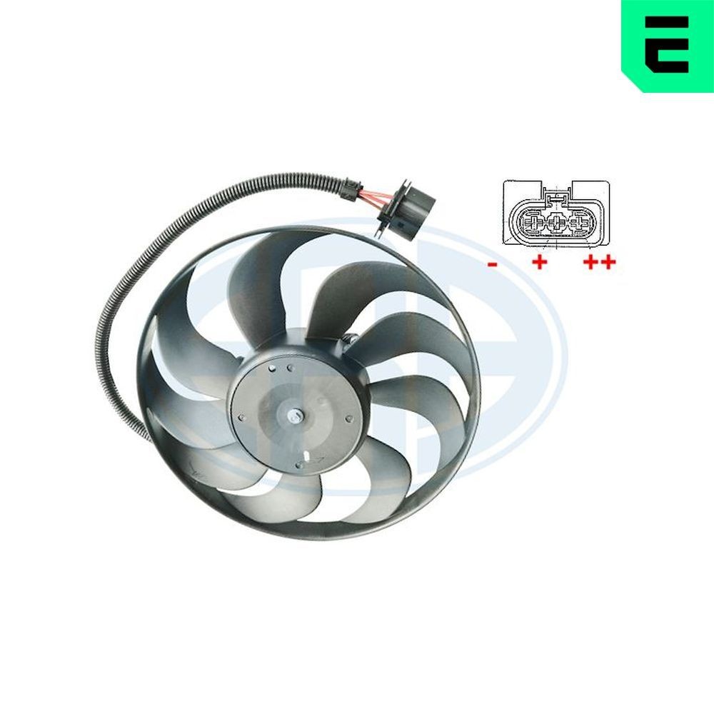 ERA Ventilador de radiador 352058 Ventoinha ERA Volkswagen TIGUAN 352058