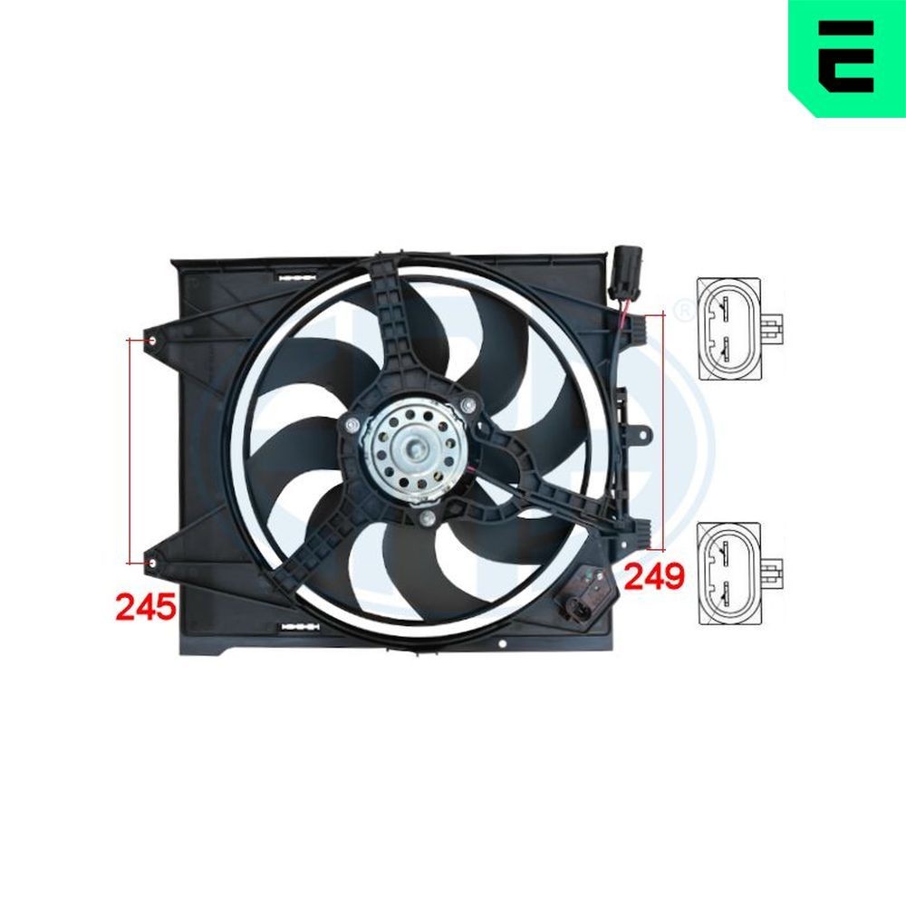 ERA Motoventilateur 352068 Ventilateur de refroidissement ERA FUSION 352068 pas cher