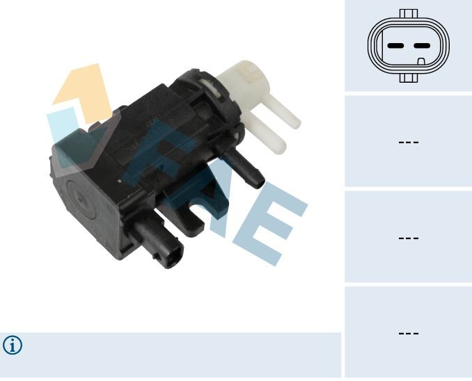 FAE Trykkomformer, eksosstyring 56031 FAE 56031 Trykkomformer turbolader Mercedes Benz W211 pris