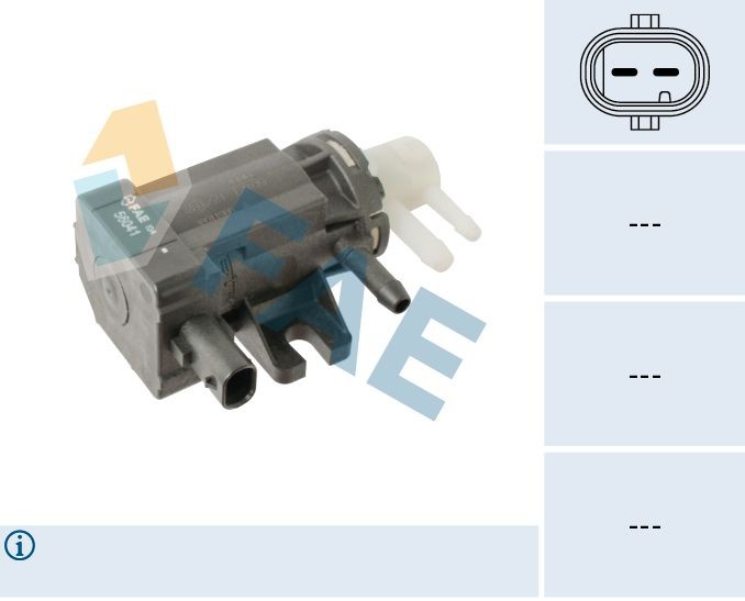 FAE Conversor de pressão, turbocompressor 56041 Valvula de vacuo controlo dos gases de escape FAE 460 L 56041 baratos