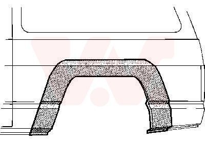 VAN WEZEL Sdovägg 3360145 VAN WEZEL 3360145 Hjulhus Nissan Patrol K160 bak och fram