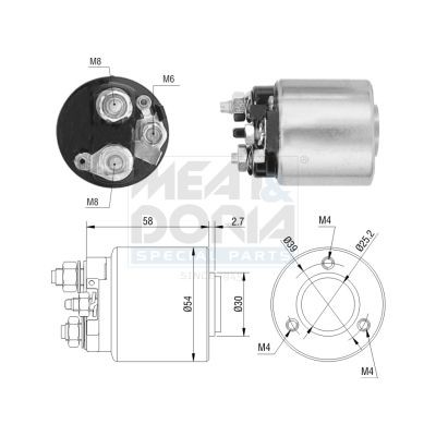 MEAT & DORIA Startrelais 46212 MEAT & DORIA 46212 Solenoid startmotor Brava Pick-up (TF0, TF1) prijs