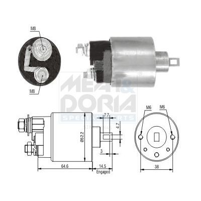 MEAT & DORIA Magnetschalter, Anlasser 46235 46235 MEAT & DORIA Rover 200 Coupe Magnetschalter Anlasser kaufen