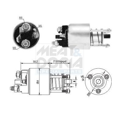 MEAT & DORIA Magnetlülitus, starter 46281 MEAT & DORIA 46281 originaal Tõmberelee Toyota Avensis Verso M2 hind