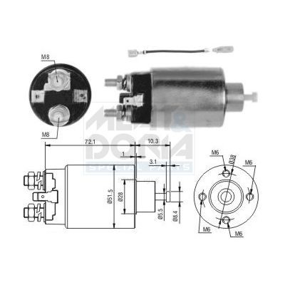 MEAT & DORIA Startrelais 46282 MEAT & DORIA 46282 Startersolenoïde HYUNDAI Tucson (NX4, NX4E) goedkoop