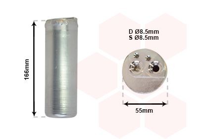 VAN WEZEL Filtre déshydratant, climatisation 3700D153 VAN WEZEL 3700D153 d'origine Déshydrateur de clim Opel Combo C coût