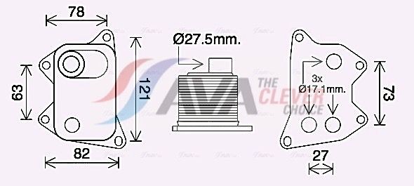 AVA COOLING SYSTEMS Oljekylare AI3420 CUPRA Formentor SUV Oljekylare AVA COOLING SYSTEMS AI3420