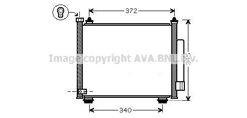 AVA COOLING SYSTEMS Kondenzátor klimatizácie SZ5089D Kondenzátor klimatizácie SUBARU AVA COOLING SYSTEMS SZ5089D