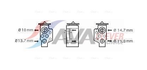 AVA COOLING SYSTEMS Valvola espansione climatizzatore VN1243 VN1243 Valvola di espansione climatizzatore MERCEDES-BENZ AVA COOLING SYSTEMS costo