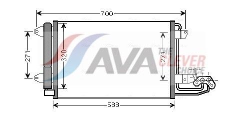 AVA COOLING SYSTEMS Kondensaator, kliimaseade VN5209D AVA COOLING SYSTEMS VN5209D Kliimaradiaator VW Bora 1j2 odav