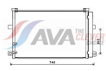 Kondenzátor klimatizácie AVA COOLING SYSTEMS VN5369D AVA COOLING SYSTEMS VN5369D: Kondenzátor klimatizácie Volkswagen AMAROK 2013