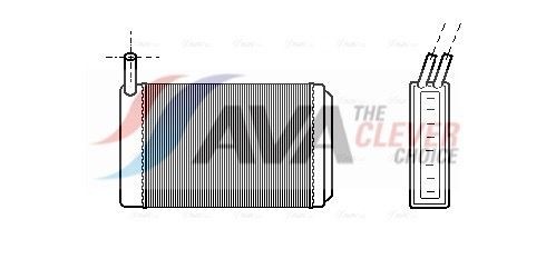 AVA COOLING SYSTEMS Εναλλάκτης θερμότητας, θέρμανση εσωτερικού χώρου VN6061 τιμες Ψυγείο καλοριφέρ PORSCHE VN6061 AVA COOLING SYSTEMS
