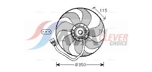 AVA COOLING SYSTEMS Ventola radiatore VN7521 VN7521 costo Ventola radiatore AUDI A8 AVA COOLING SYSTEMS
