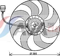 AVA COOLING SYSTEMS Kjølevifte VN7526 AVA COOLING SYSTEMS VN7526 Kjølevifte Fabia III Praktik (NJ5) originale pris