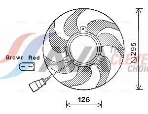 AVA COOLING SYSTEMS Ventola radiatore VN7535 VN7535 costo Ventola radiatore AUDI A8 AVA COOLING SYSTEMS