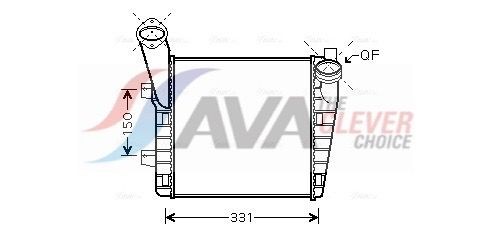 Intercooler AVA COOLING SYSTEMS VNA4234 AVA COOLING SYSTEMS VNA4234 Turbo intercooler Porsche CAYENNE 2025