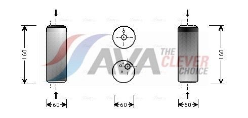 Airco droger AVA COOLING SYSTEMS VND014 AVA COOLING SYSTEMS VND014 Filter droger Seat IBIZA 1999