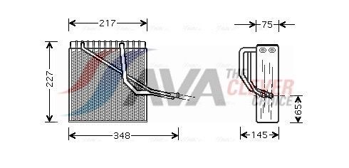 AVA COOLING SYSTEMS Evaporatore climatizzatore VNV055 VNV055 Evaporatore climatizzatore AVA COOLING SYSTEMS SEAT ALHAMBRA costo