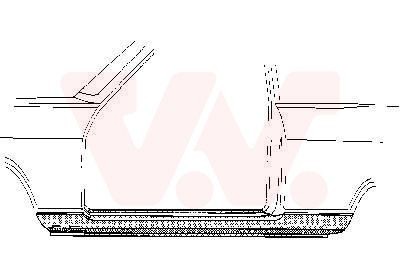 Bas de caisse VAN WEZEL 3721.04 Bas de caisse VAN WEZEL 3721.04 prix Pièces de carrosserie Opel Kadett B Berline