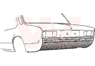 VAN WEZEL Bakvägg 3723.35 VAN WEZEL 3723.35 bakpanel Opel GT Coupe pris