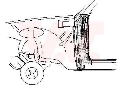 VAN WEZEL Deur, carosserie 3723315 Deur en onderdelen VAN WEZEL OPEL 3723315