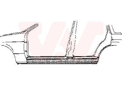 Plaat instaprand VAN WEZEL 3734103 VAN WEZEL 3734103 Sideskirts OPEL MERIVA 2016