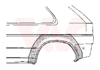 VAN WEZEL Kylkipaneeli 3734146 VAN WEZEL 3734146 Opel Astra F CC pyöräkotelo hinta