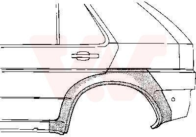 VAN WEZEL Kylkipaneeli 3734148 VAN WEZEL 3734148 Opel Astra F CC pyöräkotelo hinta