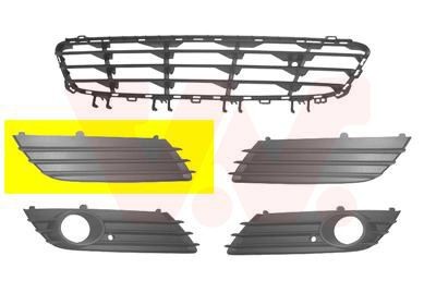 VAN WEZEL Ventilatiegrille, bumper 3745592 Opel VECTRA Grill, bumper VAN WEZEL 3745592