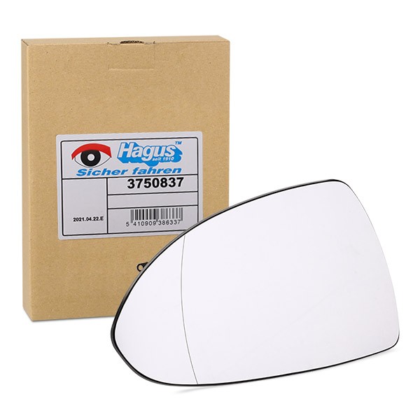 VAN WEZEL Spejlglas, udvendig spejl 3750837 Spejlglas VAN WEZEL ADAM 3750837 billig