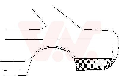 VAN WEZEL Passage de roue 3755.33 VAN WEZEL 3755.33 Tôle de reparation passage de roue Opel Corsa C prix