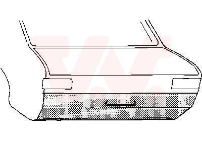 VAN WEZEL Bakvägg 3755.35 VAN WEZEL 3755.35 Bakpanel Opel GT Coupe
